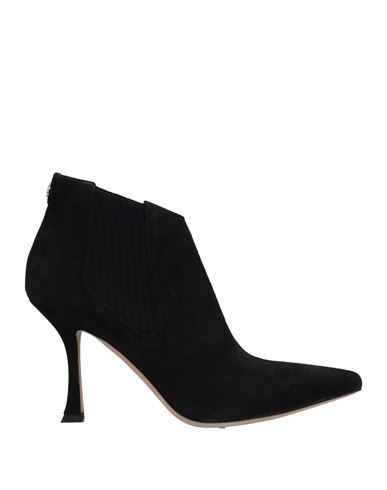 Shop Jimmy Choo Woman Ankle Boots Black Size 10 Soft Leather, Textile Fibers