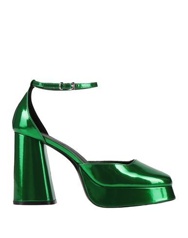 Roberto Festa Woman Pumps Green Size 7.5 Soft Leather