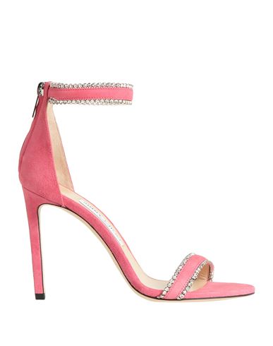 Jimmy Choo Woman Sandals Pink Size 11 Soft Leather
