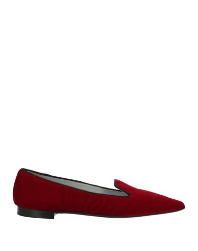 Douuod Woman Loafers Red Size 6 Textile Fibers, Soft Leather