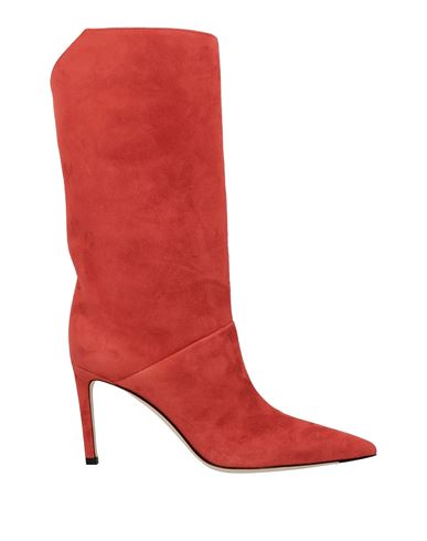 Jimmy Choo Woman Knee Boots Tomato Red Size 8.5 Soft Leather