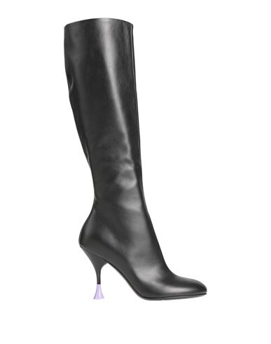 3juin Woman Knee Boots Black Size 9 Soft Leather