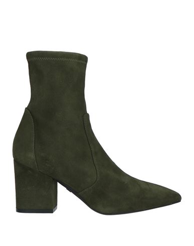 Stuart Weitzman Woman Ankle Boots Dark Green Size 9 Soft Leather