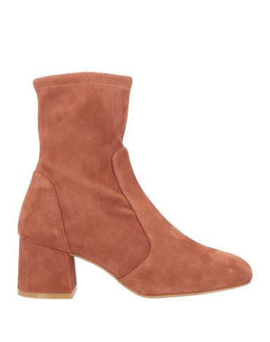 Stuart Weitzman Woman Ankle Boots Tan Size 8.5 Soft Leather In Brown