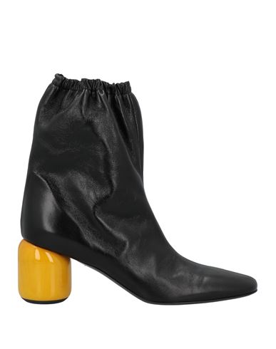 Jil Sander Woman Ankle Boots Black Size 11 Soft Leather