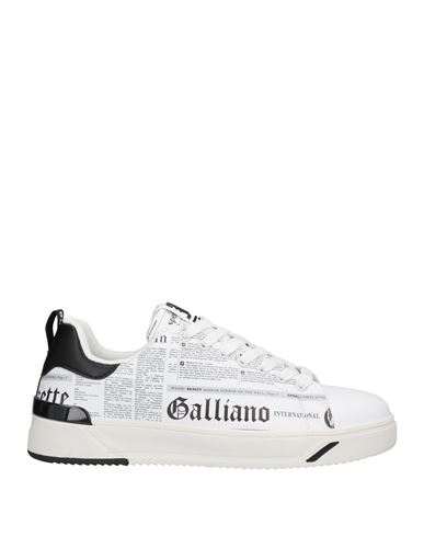 Leather low trainers John Galliano White size 42 IT in Leather - 33538178