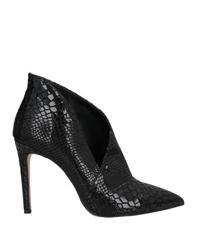 Divine Follie Woman Ankle Boots Black Size 11 Textile Fibers