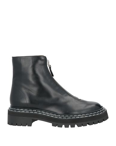 Proenza Schouler Woman Ankle Boots Black Size 12 Calfskin