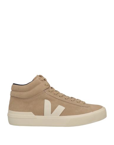 Veja Man Sneakers Sand Size 7 Soft Leather In Beige