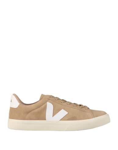 Veja Woman Sneakers Khaki Size 8 Soft Leather In Beige