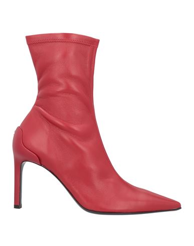 Courrèges Courreges Woman Ankle Boots Red Size 6 Soft Leather
