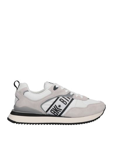 Bikkembergs Man Sneakers Light Grey Size 9 Soft Leather, Textile Fibers