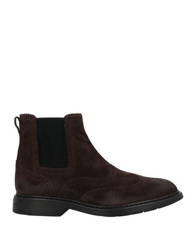Shop Hogan Man Ankle Boots Brown Size 10 Soft Leather