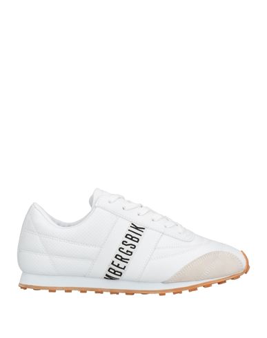 Shop Bikkembergs Woman Sneakers White Size 6.5 Textile Fibers