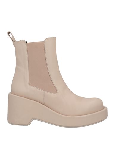 Paloma Barceló Woman Ankle Boots Beige Size 9.5 Soft Leather
