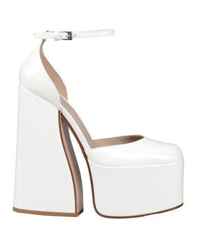 Le Silla Woman Pumps White Size 7.5 Leather In White