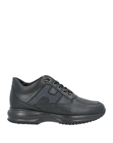 Hogan Woman Sneakers Black Size 10.5 Soft Leather