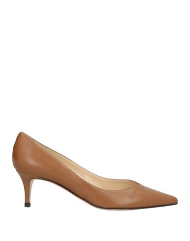 Douuod Woman Pumps Brown Size 8.5 Leather In Brown