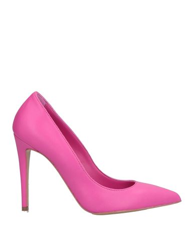 Shop Paolo Mattei Woman Pumps Fuchsia Size 8 Soft Leather In Pink