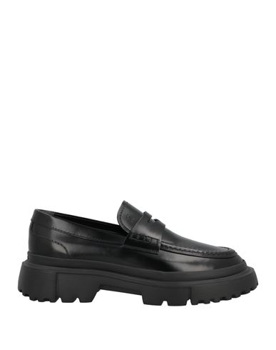 Hogan Man Loafers Black Size 11 Soft Leather