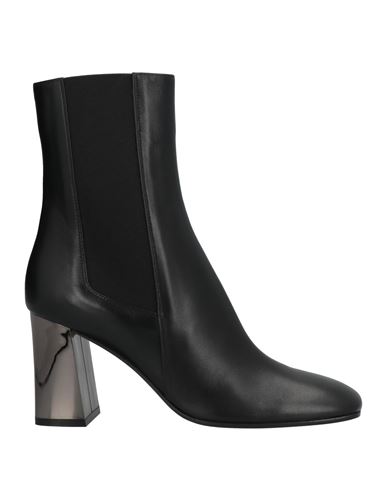 Sergio Rossi Woman Ankle Boots Black Size 11 Soft Leather