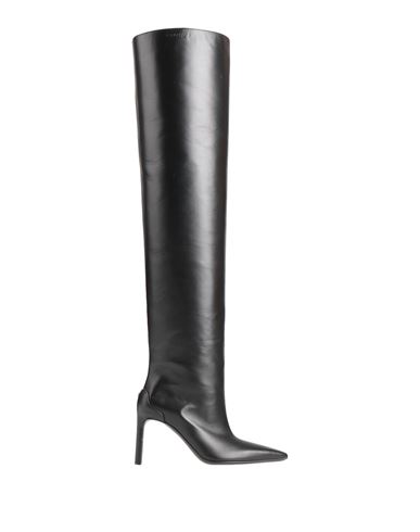 Courrèges 90mm Leather Over-the-knee Boots In Black