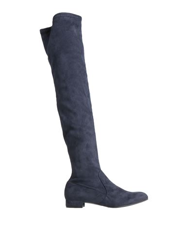 Marian Woman Knee Boots Navy Blue Size 10 Textile Fibers