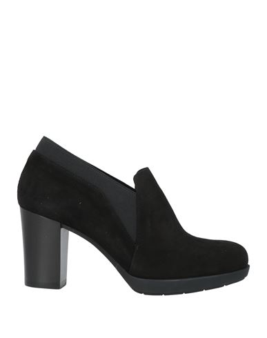 Guglielmo Rotta Woman Loafers Black Size 11 Soft Leather