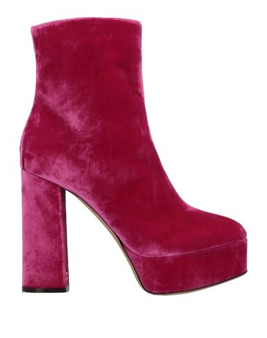 Giuseppe Zanotti Woman Ankle Boots Mauve Size 9 Textile Fibers In Purple