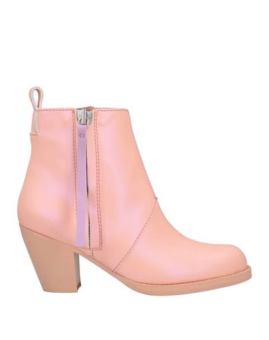 Acne Studios Woman Ankle Boots Salmon Pink Size 8 Textile Fibers