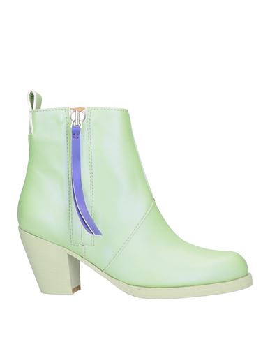 Acne Studios Woman Ankle Boots Light Green Size 8 Textile Fibers