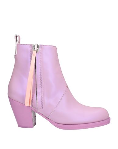 Acne Studios Woman Ankle Boots Pink Size 10 Textile Fibers