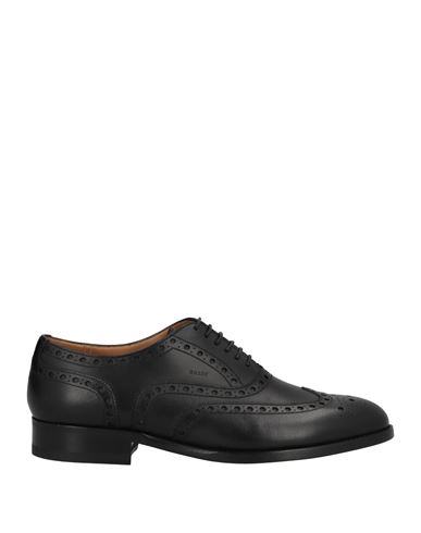 Bally Man Lace-up Shoes Black Size 10.5 Calfskin In Black