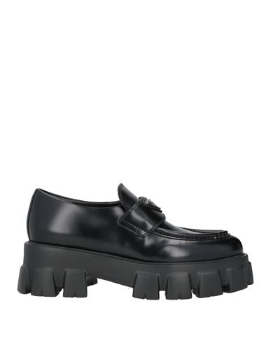 Prada Monolith Loafers In Black