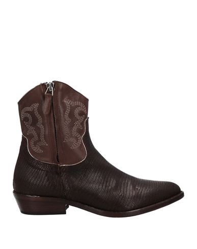 Duccio Del Duca Woman Ankle Boots Dark Brown Size 10 Soft Leather