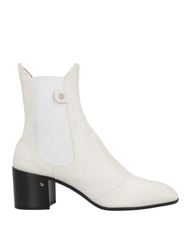Laurence Dacade Woman Ankle Boots White Size 11 Soft Leather