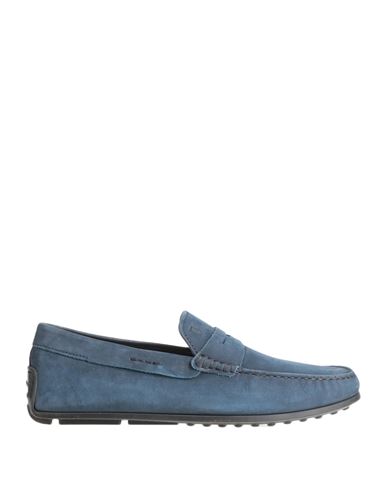 Tod's Man Loafers Navy Blue Size 7.5 Soft Leather