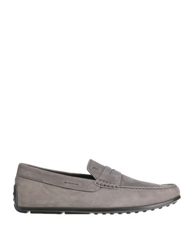 Tod's Man Loafers Grey Size 7 Soft Leather