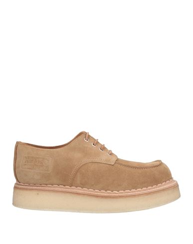 Kenzo Man Lace-up Shoes Beige Size 10 Soft Leather