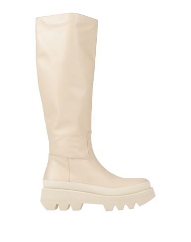 Paloma Barceló Woman Boot Cream Size 5 Soft Leather In White