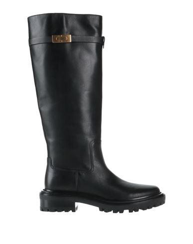 Tory Burch Woman Knee Boots Black Size 11 Calfskin