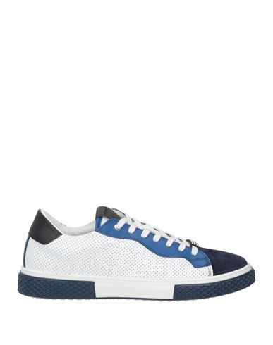 Baldinini Man Sneakers Navy Blue Size 13 Soft Leather