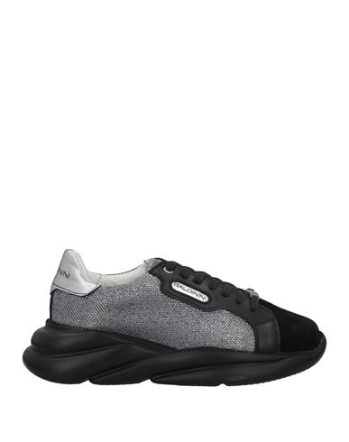 Baldinini Woman Sneakers Black Size 5 Soft Leather, Textile Fibers