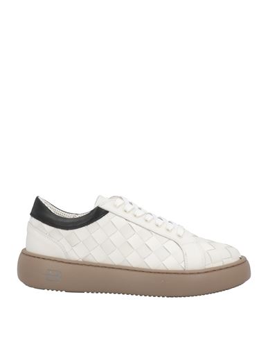 Baldinini Man Sneakers White Size 13 Soft Leather