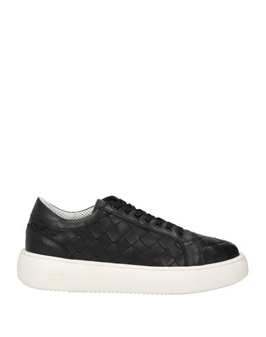 Baldinini Man Sneakers Black Size 13 Soft Leather