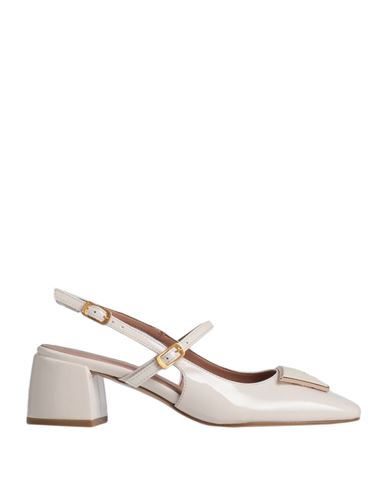 Baldinini Woman Sandals White Size 11 Soft Leather