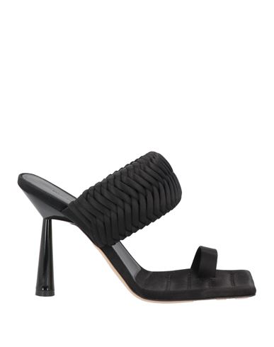 Shop Gia Rhw Gia / Rhw Woman Thong Sandal Black Size 6 Textile Fibers