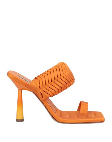Shop Gia Rhw Gia / Rhw Woman Thong Sandal Orange Size 7 Textile Fibers