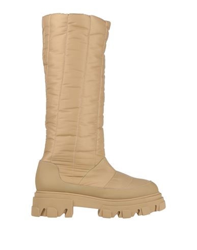 Gia Borghini Woman Knee Boots Sand Size 11 Nylon In Beige