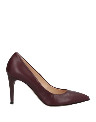 Stele Woman Pumps Burgundy Size 12 Soft Leather In Red